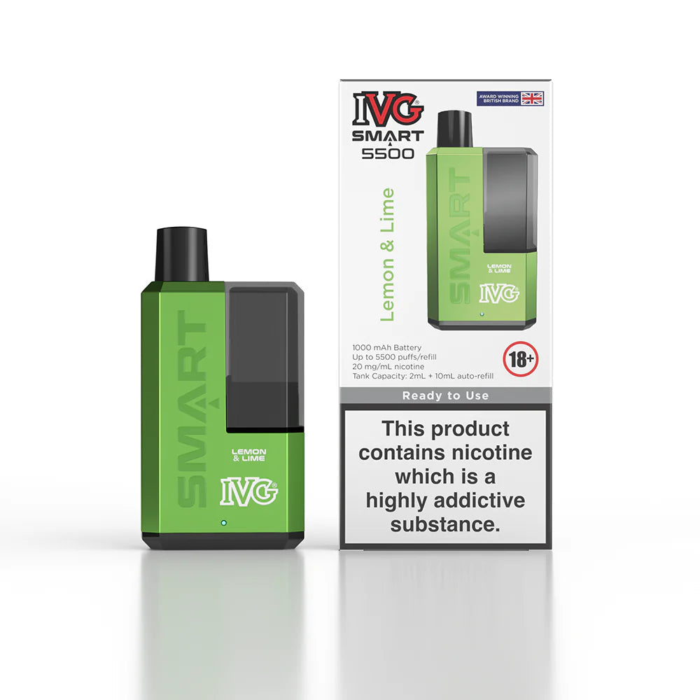 IVG Smart 5500 Puffs Rechargeable Vape - BOX OF 5