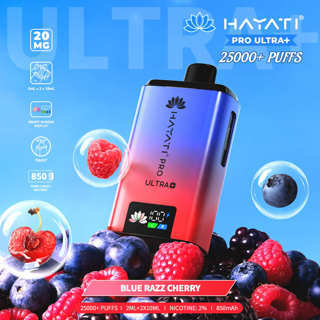 Hayati Pro Ultra+ 25,000 Puffs Rechargeable Vape Pod (Pack of 5)
