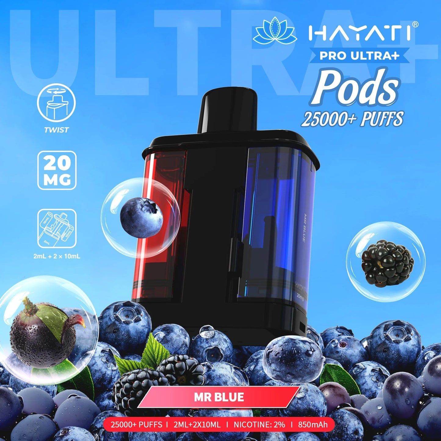 Hayati Pro Ultra+ 25k Prefilled Pods Pack of 5