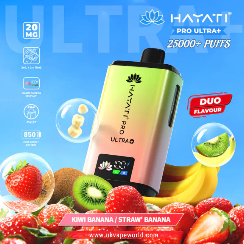 Hayati Pro Ultra+ 25,000 Puffs Rechargeable Vape Pod (Pack of 5)