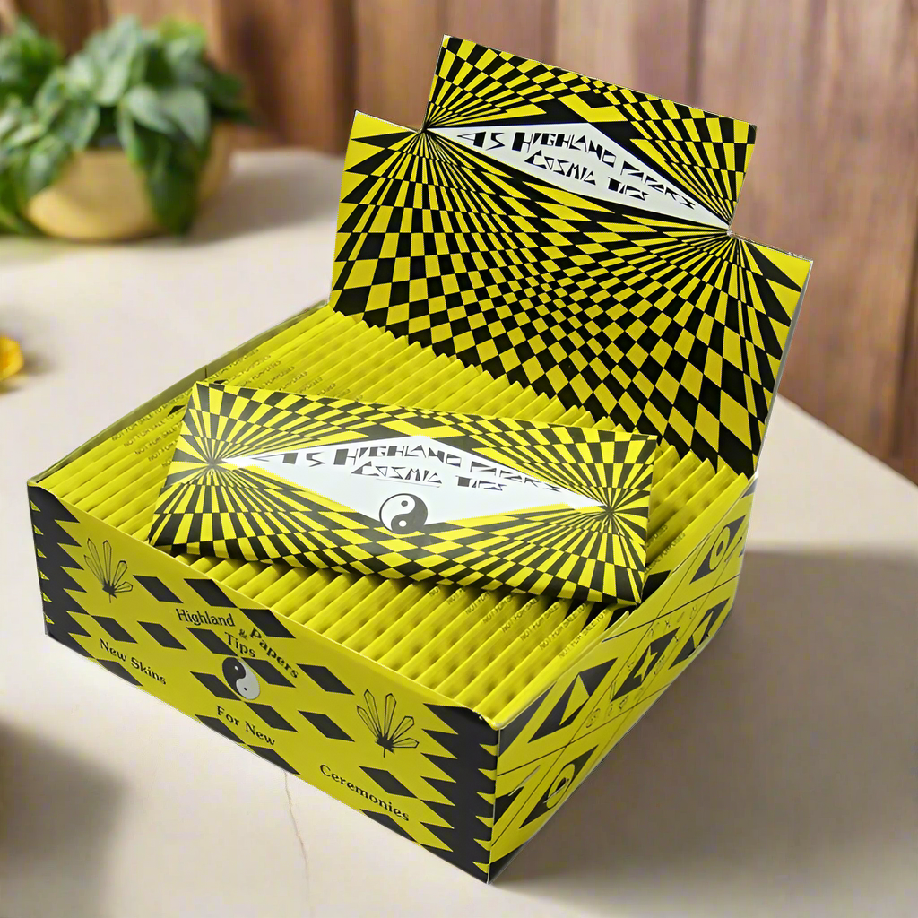Highland Rolling Papers with Tips (Full Box of 24) Various Designs