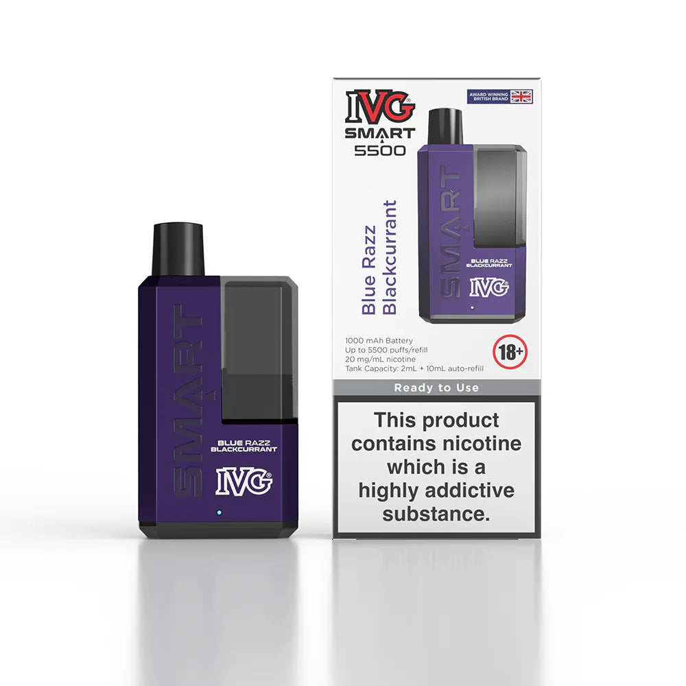 IVG Smart 5500 Puffs Rechargeable Vape - BOX OF 5
