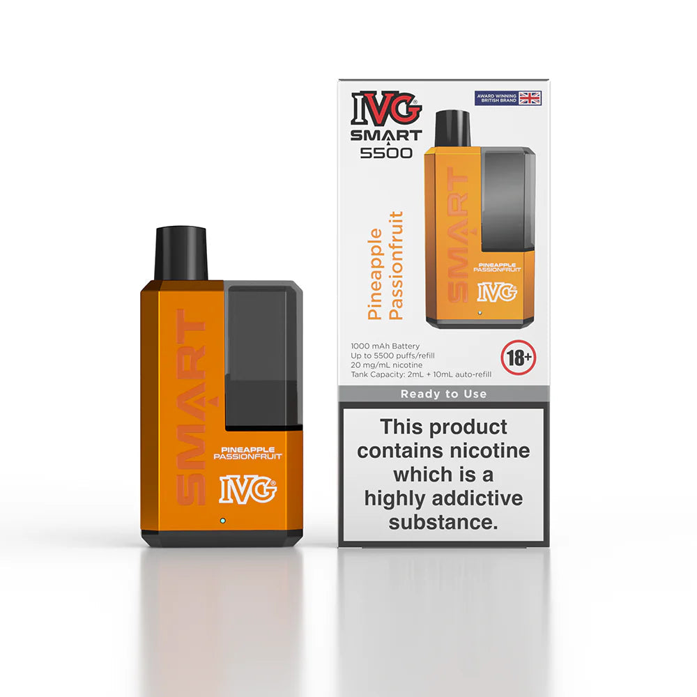 IVG Smart 5500 Puffs Rechargeable Vape - BOX OF 5