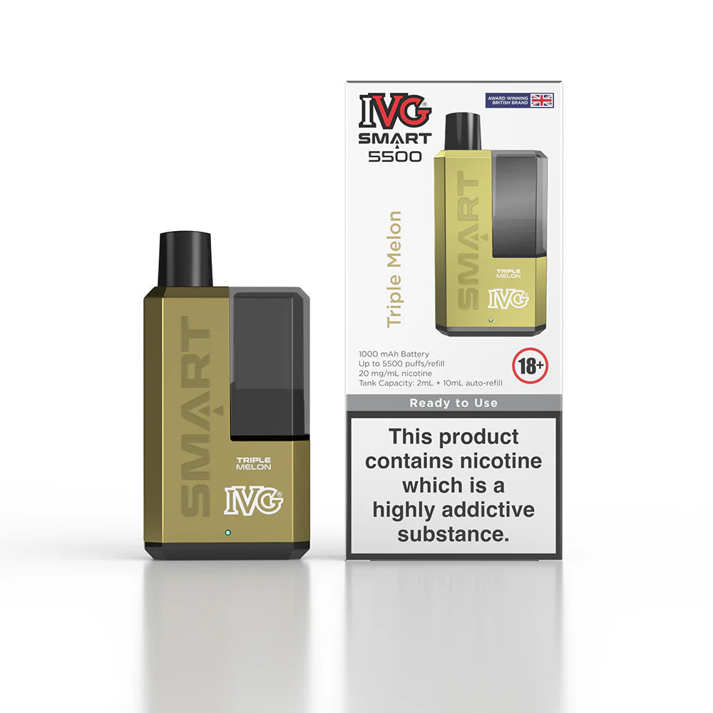 IVG Smart 5500 Puffs Rechargeable Vape - BOX OF 5