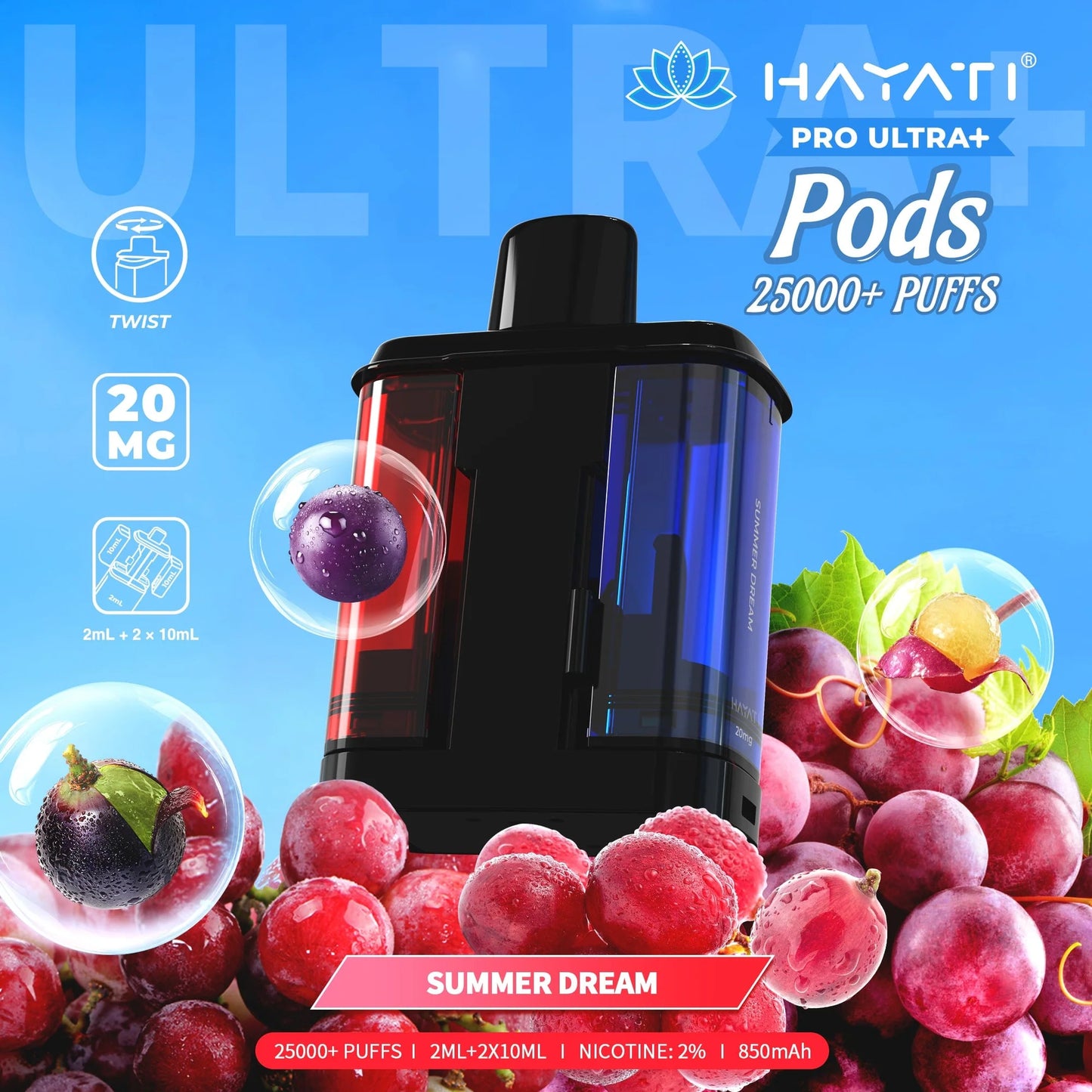 Hayati Pro Ultra+ 25k Prefilled Pods Pack of 5