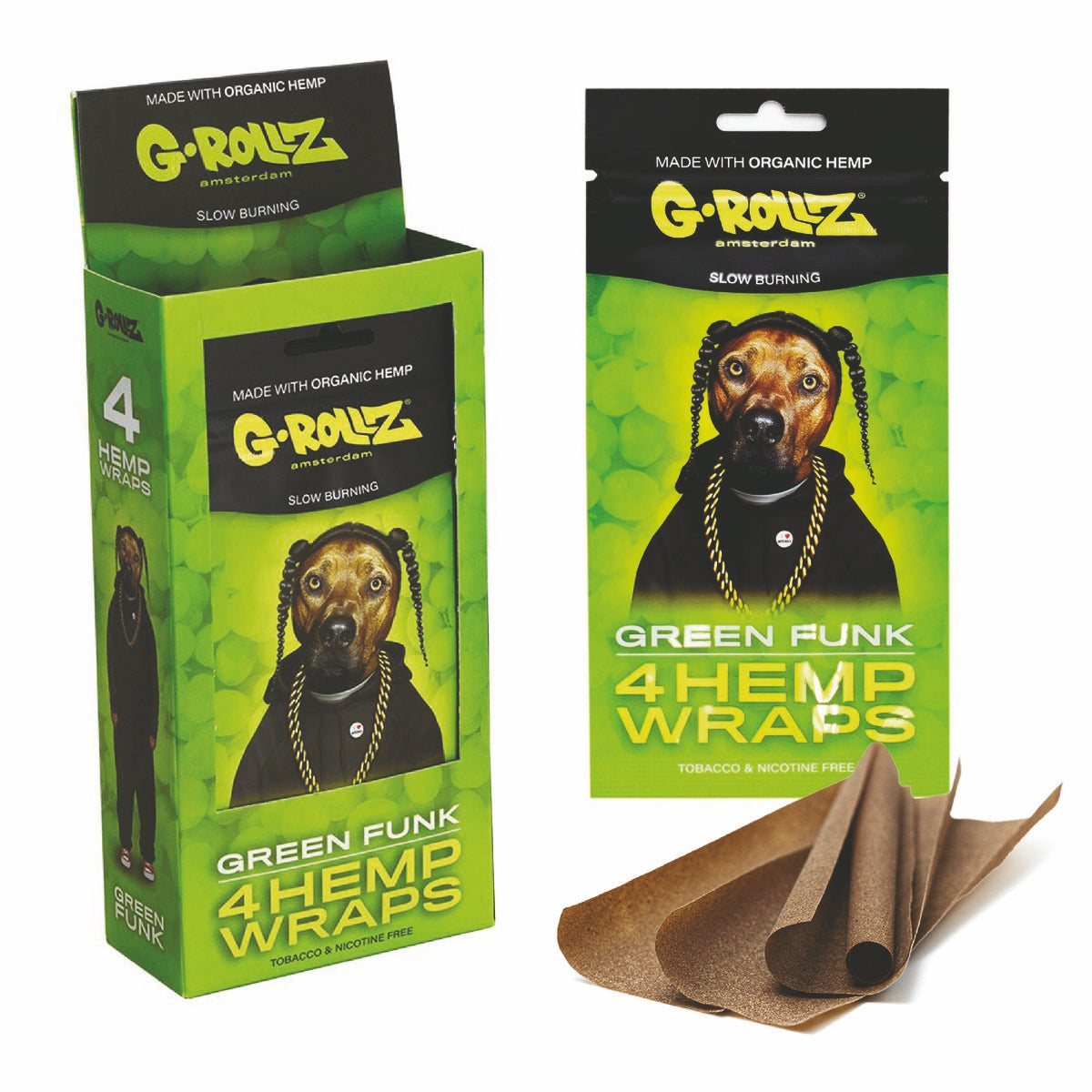 G Rollz Organic Wraps Slow Burning 4 In 1 Pack Various Flavours