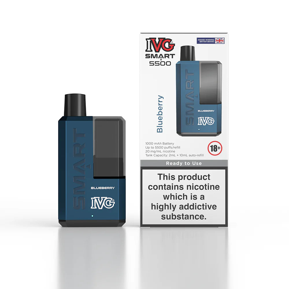IVG Smart 5500 Puffs Rechargeable Vape - BOX OF 5