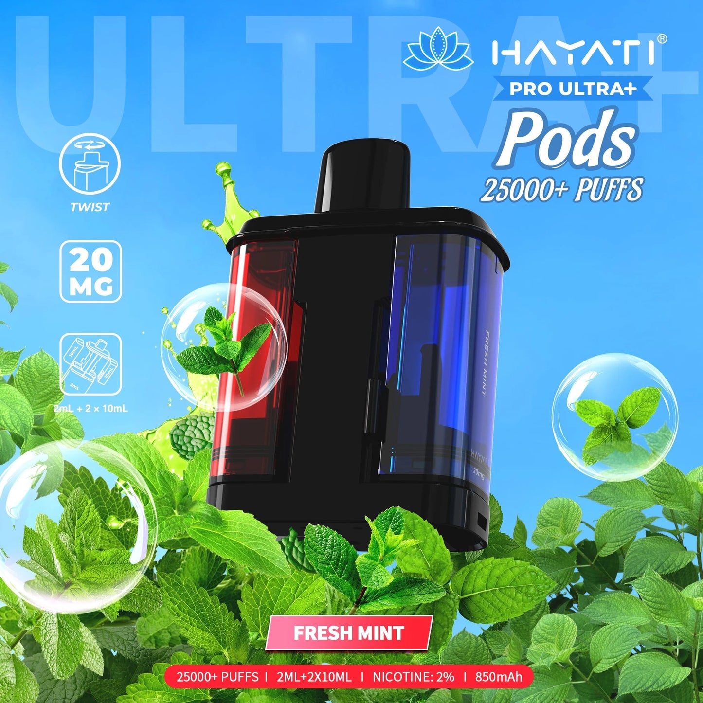 Hayati Pro Ultra+ 25k Prefilled Pods Pack of 5