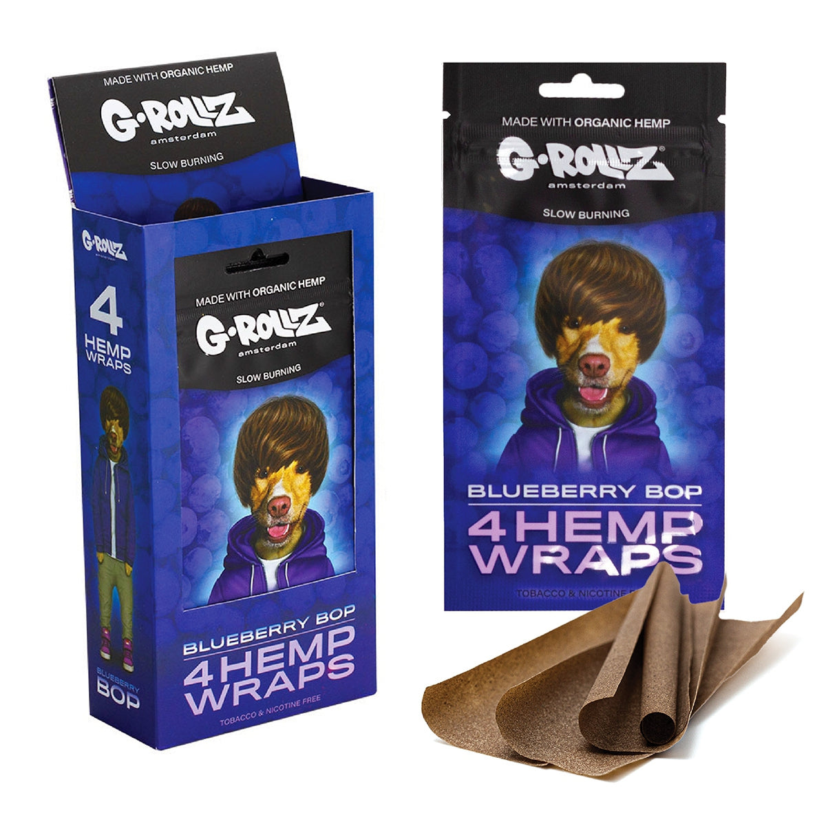 G Rollz Organic Wraps Slow Burning 4 In 1 Pack Various Flavours