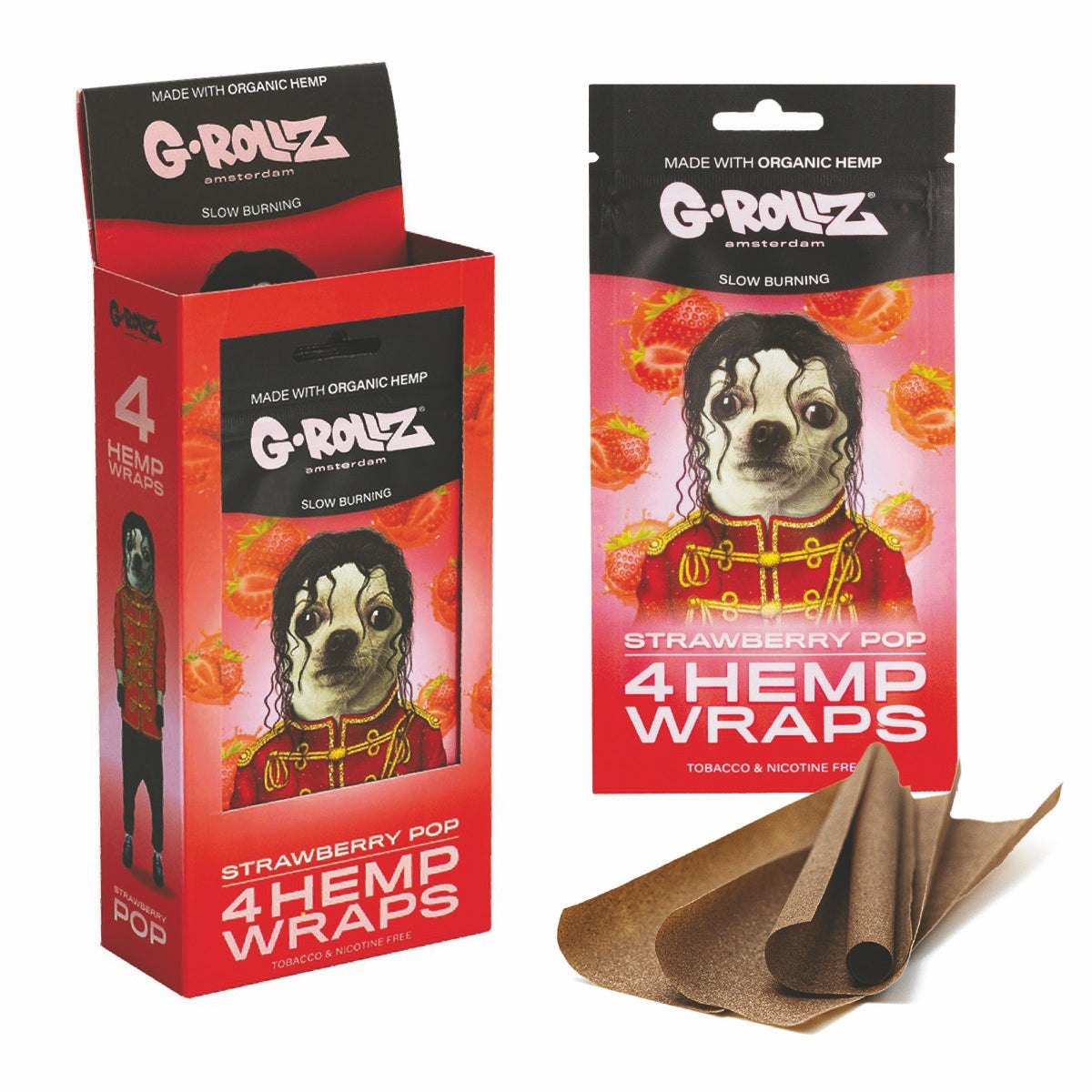 G Rollz Organic Wraps Slow Burning 4 In 1 Pack Various Flavours