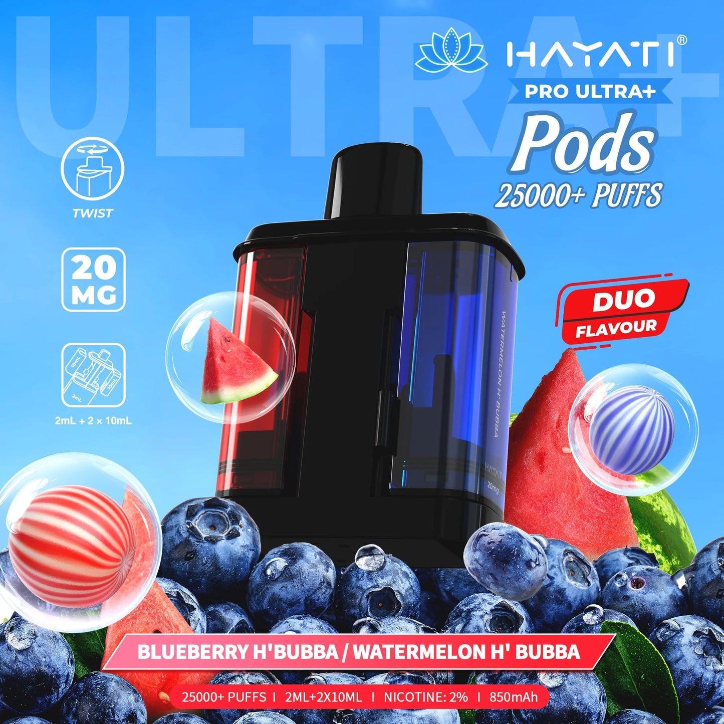 Hayati Pro Ultra+ 25k Prefilled Pods Pack of 5