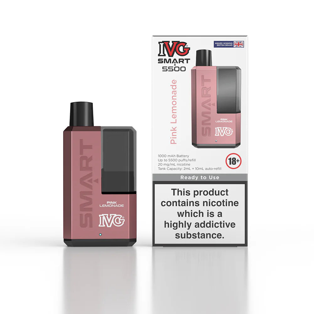 IVG Smart 5500 Puffs Rechargeable Vape - BOX OF 5