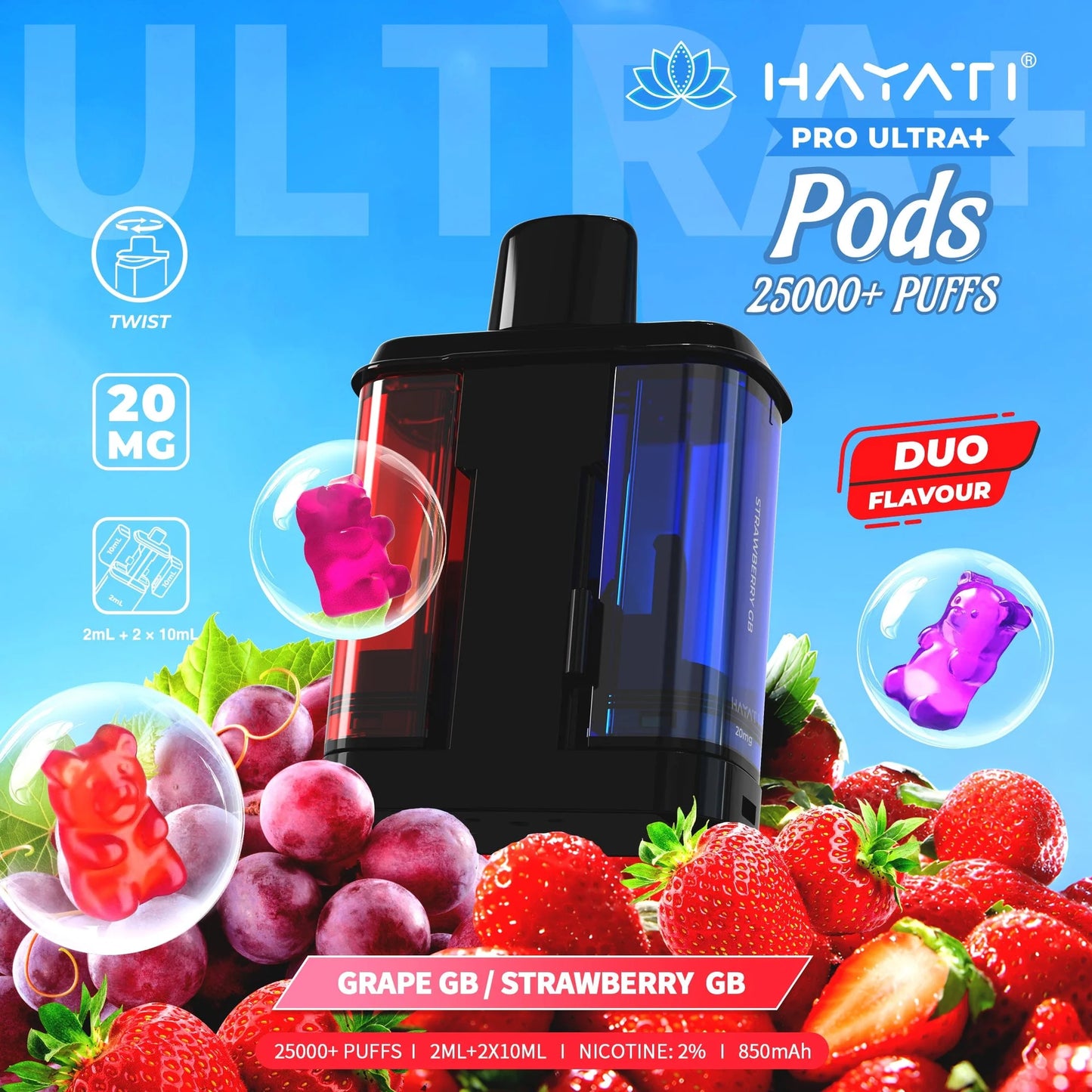 Hayati Pro Ultra+ 25k Prefilled Pods Pack of 5