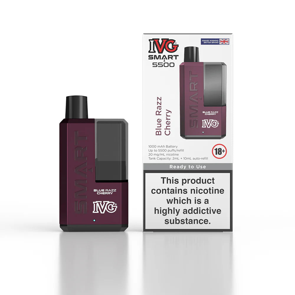 IVG Smart 5500 Puffs Rechargeable Vape - BOX OF 5