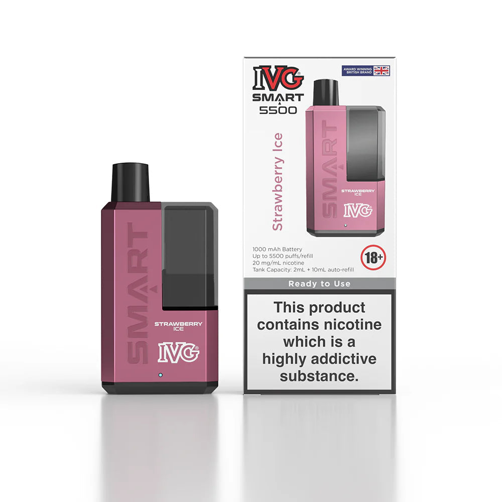 IVG Smart 5500 Puffs Rechargeable Vape - BOX OF 5