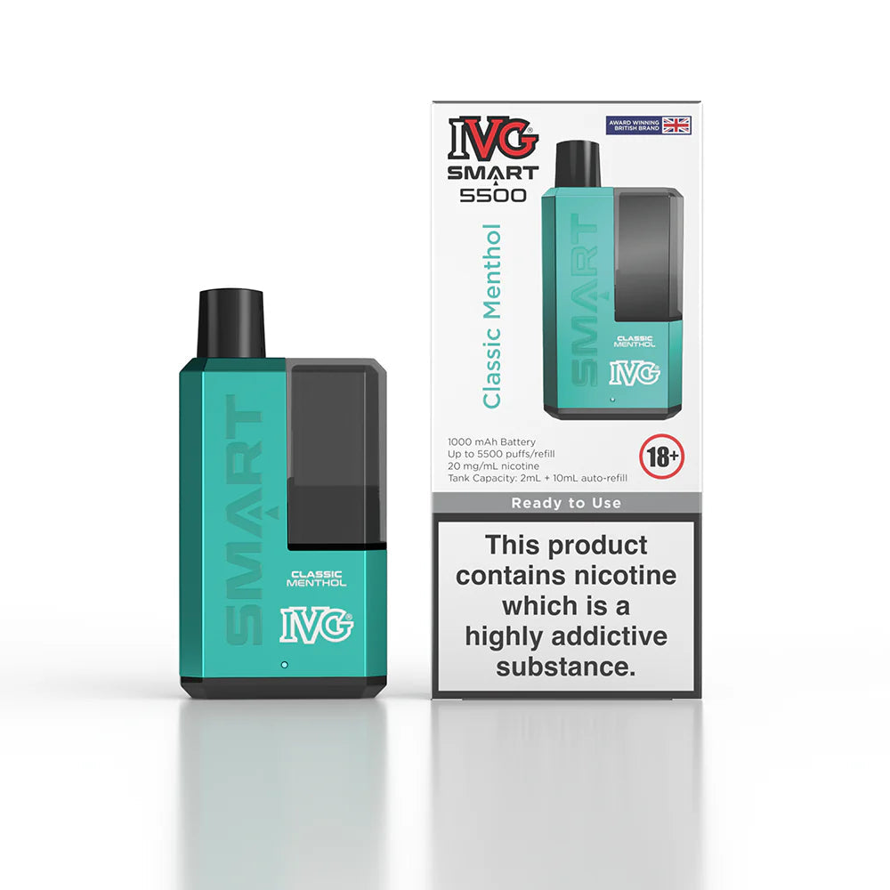 IVG Smart 5500 Puffs Rechargeable Vape - BOX OF 5