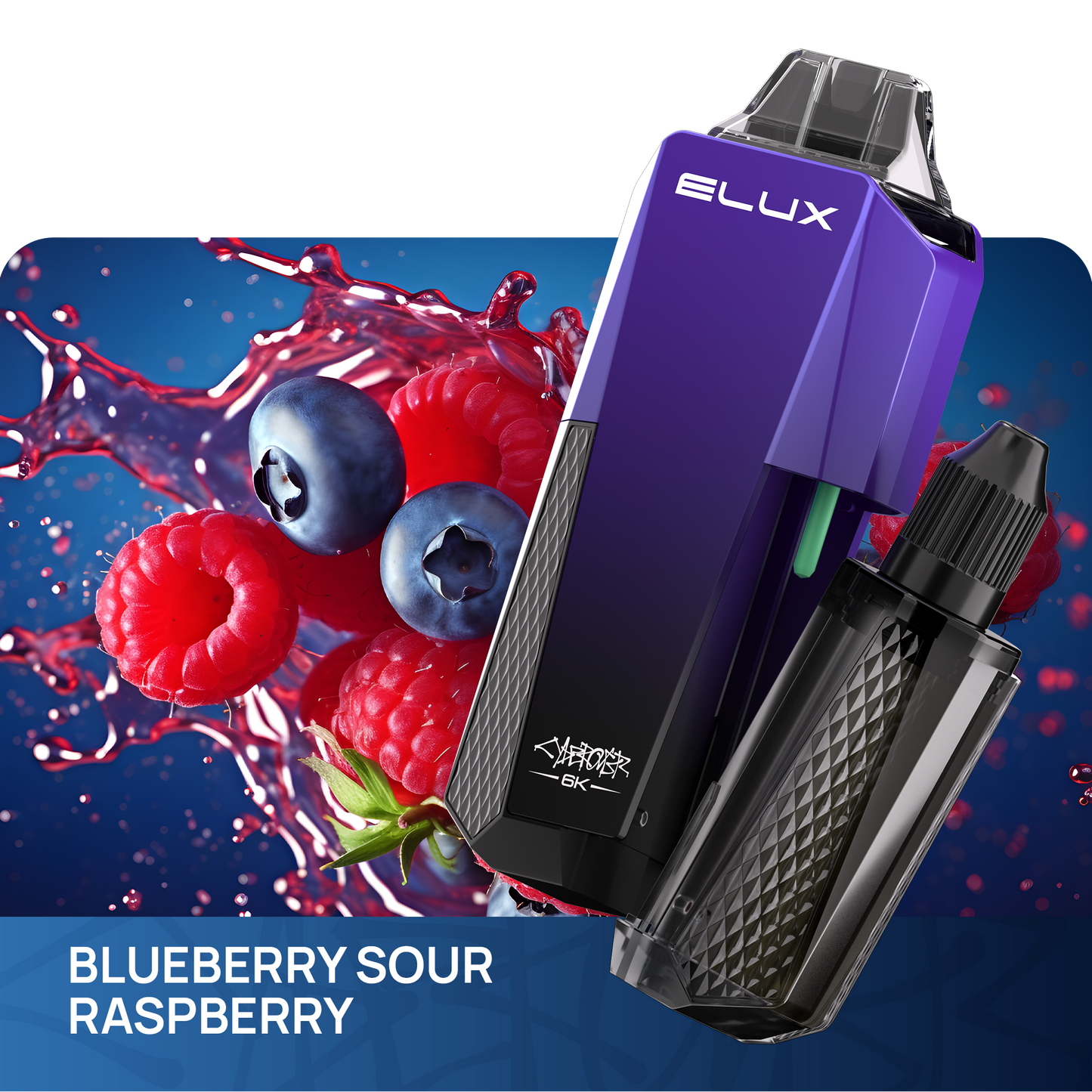 Elux Cyberover 6000 Puff Rechargeable Vape (Pack of 10)
