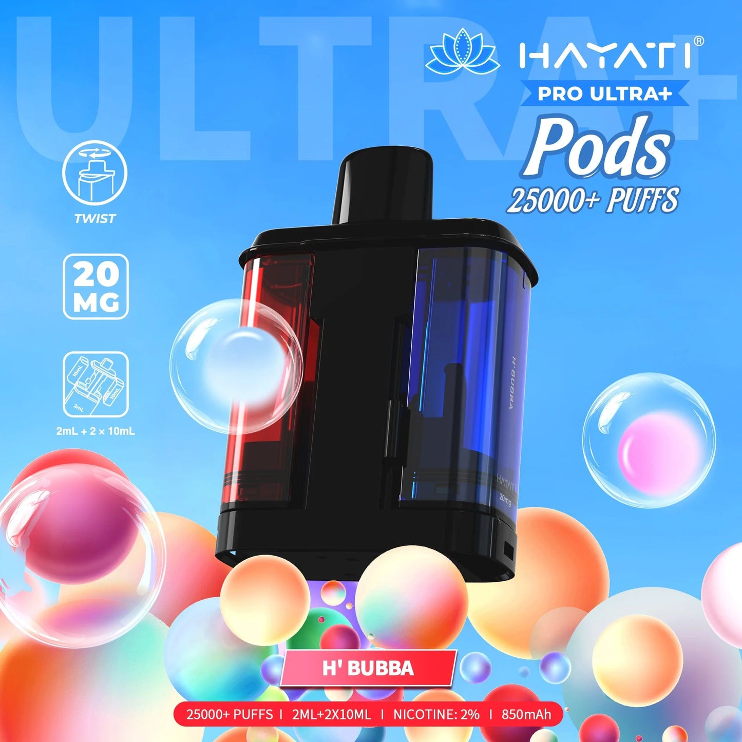 Hayati Pro Ultra+ 25k Prefilled Pods Pack of 5