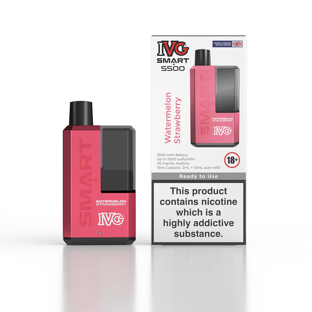 IVG Smart 5500 Puffs Rechargeable Vape - BOX OF 5