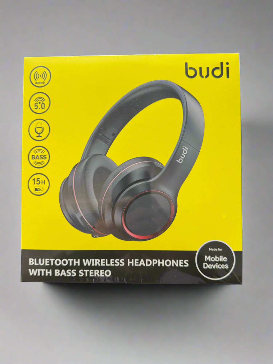 Budi Bluetooth Wireless Headphones With Bass Stereo