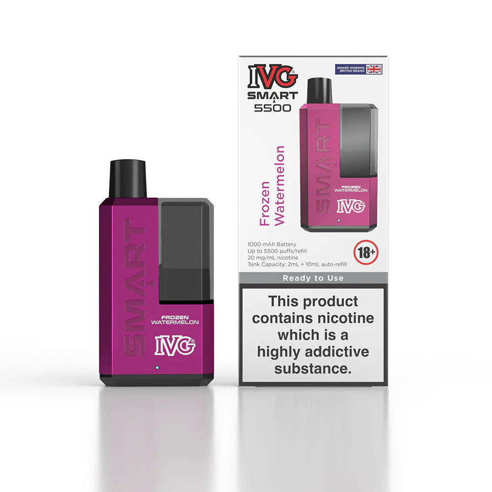 IVG Smart 5500 Puffs Rechargeable Vape - BOX OF 5