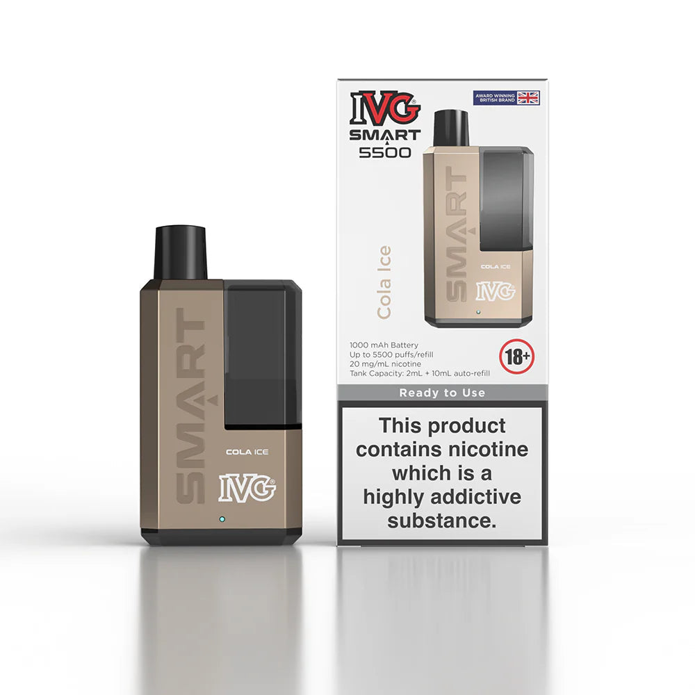 IVG Smart 5500 Puffs Rechargeable Vape - BOX OF 5