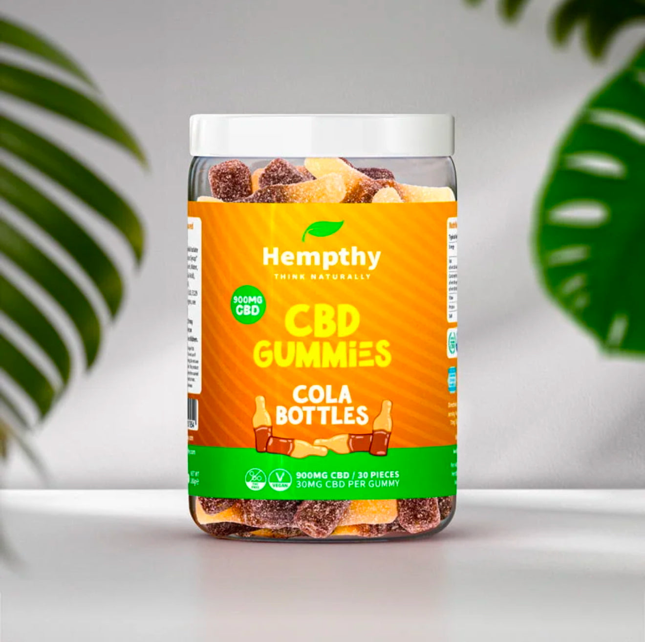 Hempthy CBD Gummies High Strength Vegan Friendly