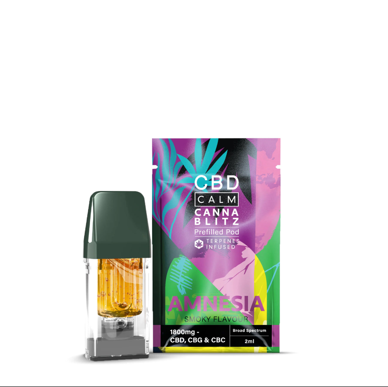 CBD Calm Cannablitz 1800mg Terpene Infused 2ml Pre-Filled Pods