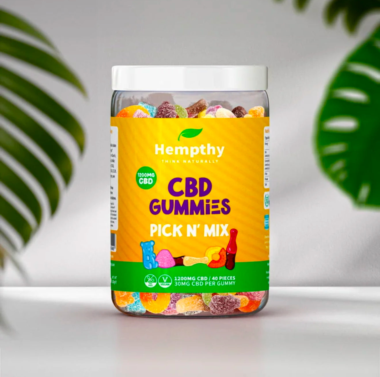 Hempthy CBD Gummies High Strength Vegan Friendly