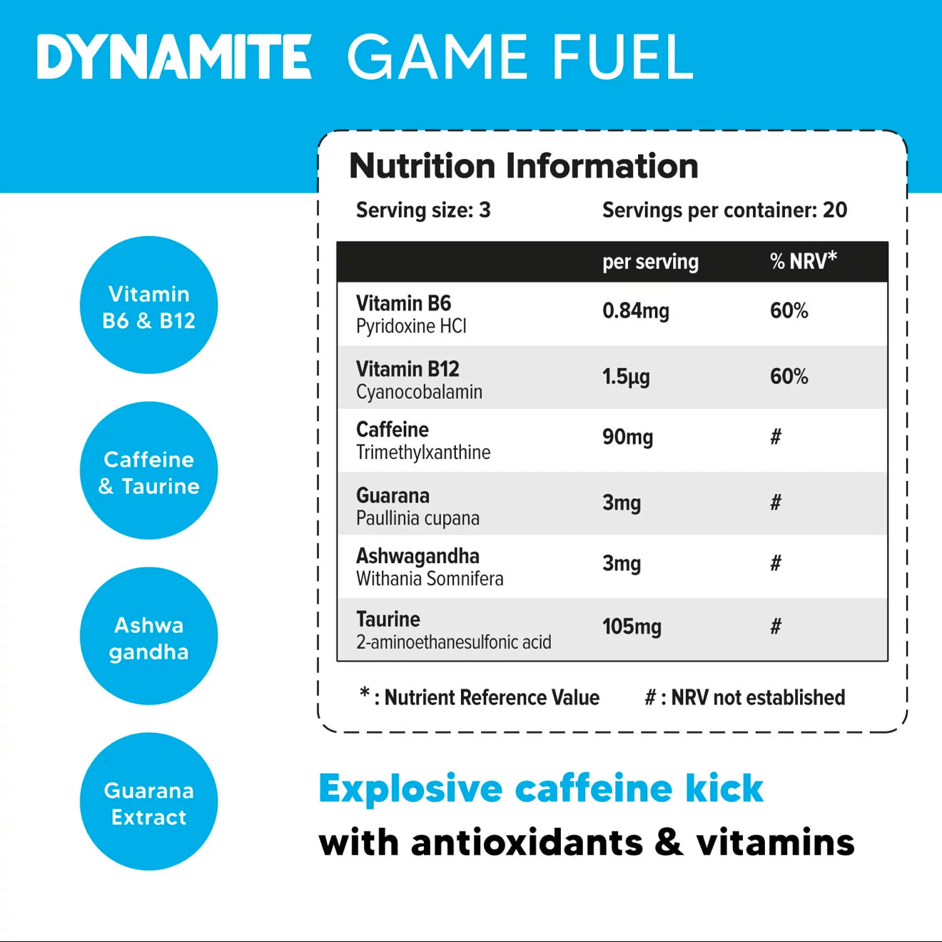 Dynamite Energy Gummies Vegan Friendly Gluten Free 60 Pack