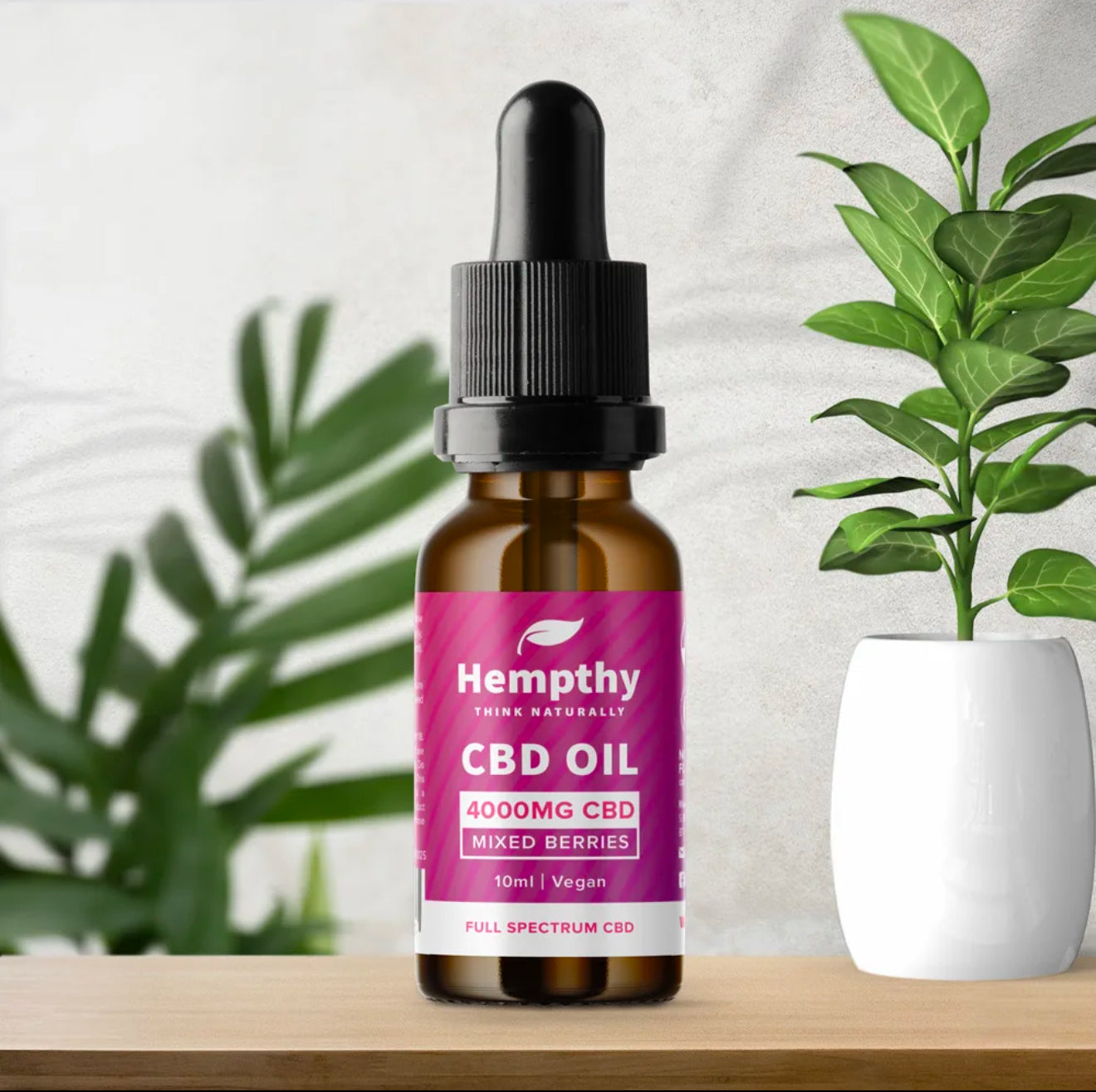 Hempthy CBD Oil 4000mg Full Spectrum 10ml Bottle