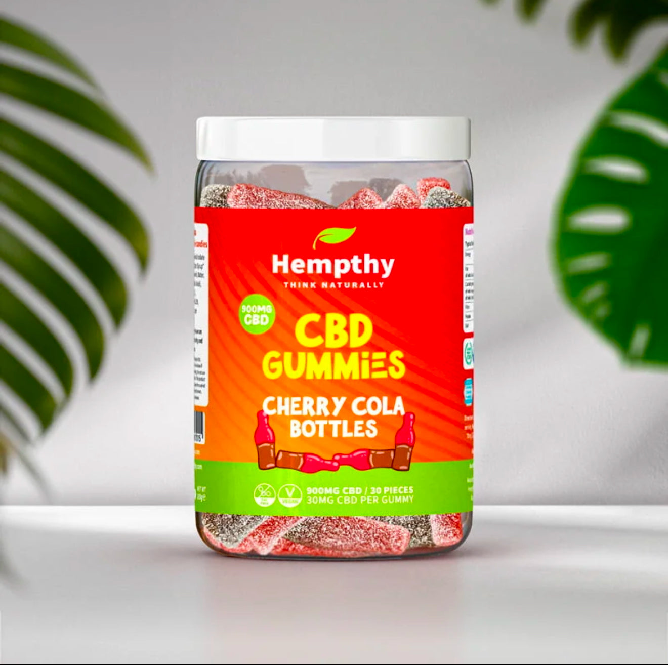 Hempthy CBD Gummies High Strength Vegan Friendly