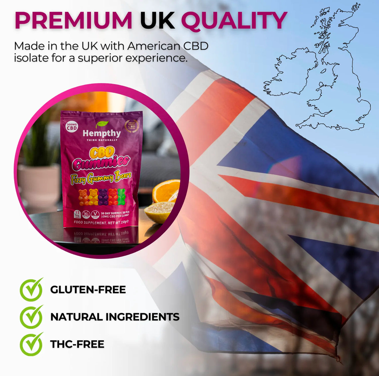 CBD Gummies 1000mg High Strength 50 Pack Various Flavours Vegan Friendly