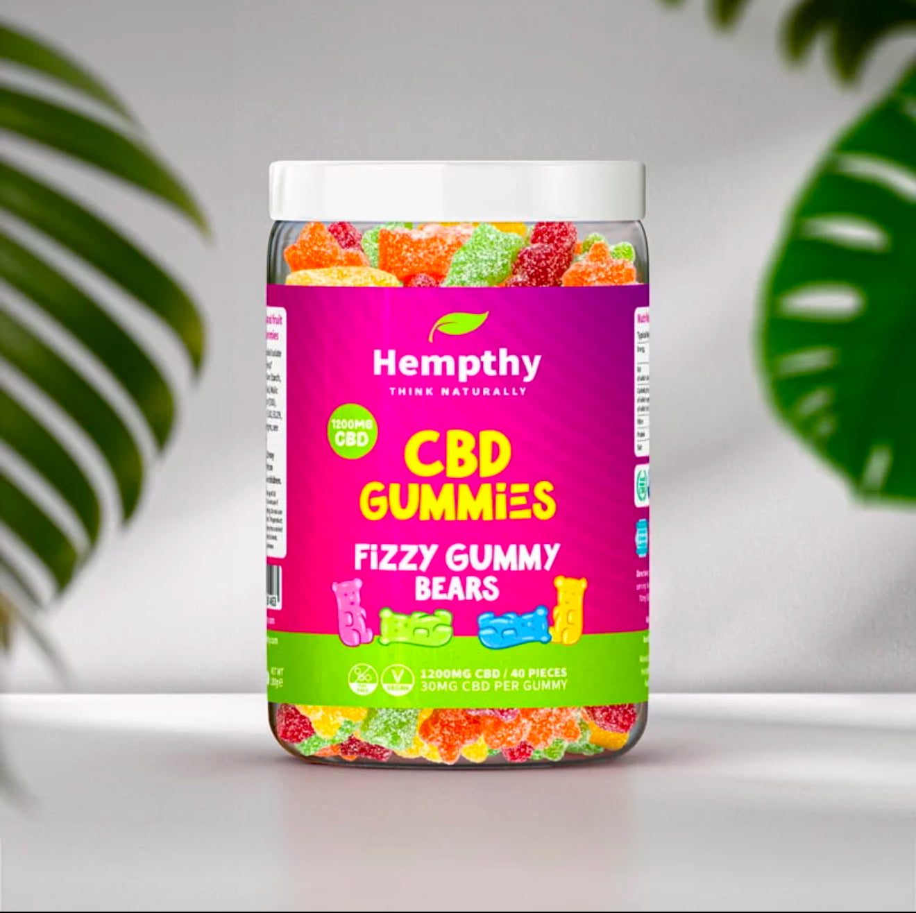 Hempthy CBD Gummies High Strength Vegan Friendly