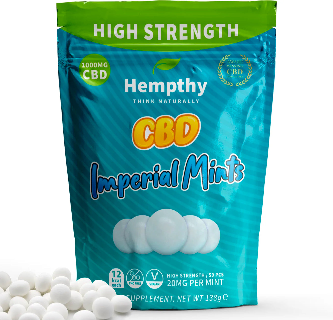 CBD Gummies 1000mg High Strength 50 Pack Various Flavours Vegan Friendly