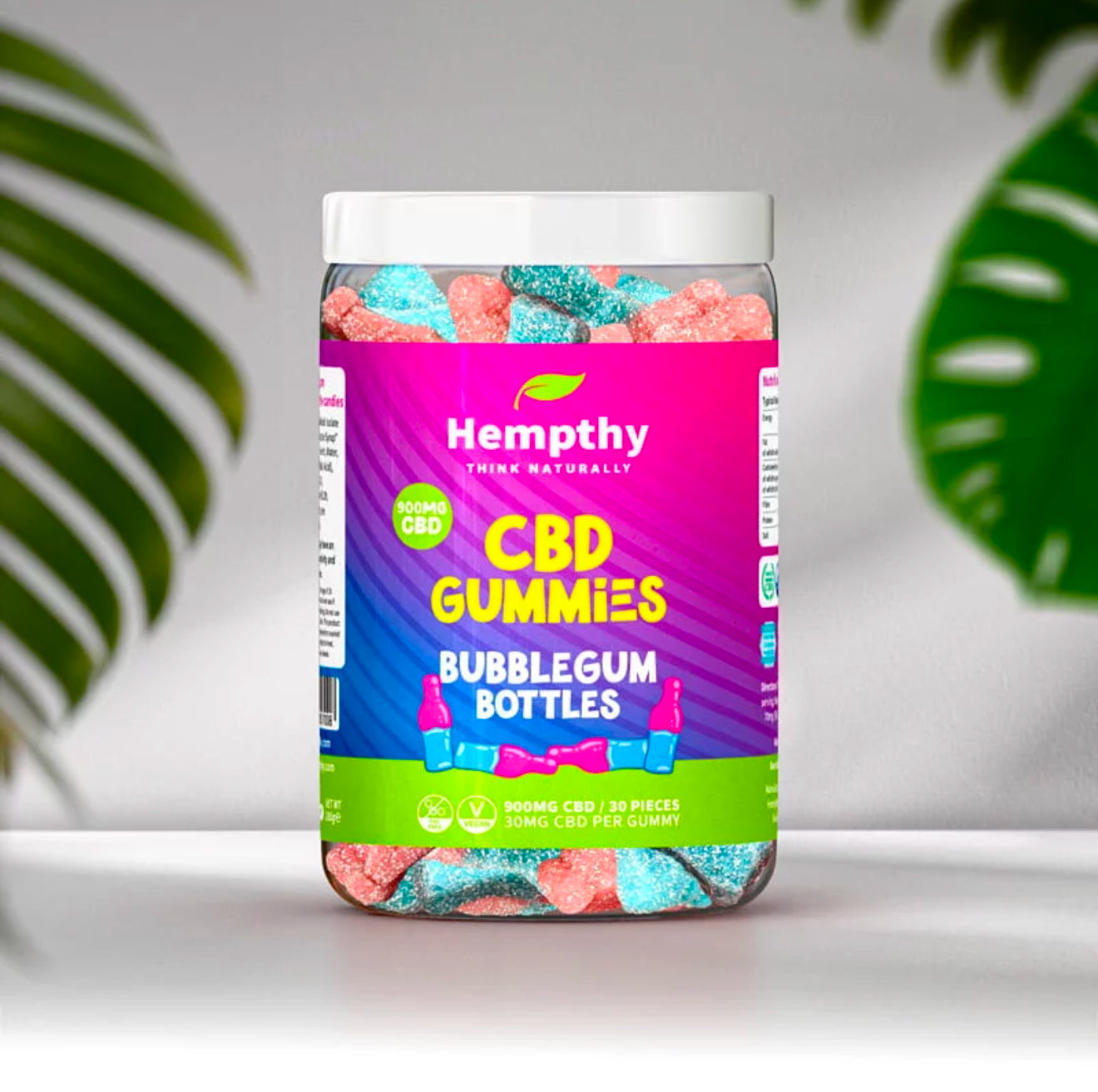 Hempthy CBD Gummies High Strength Vegan Friendly