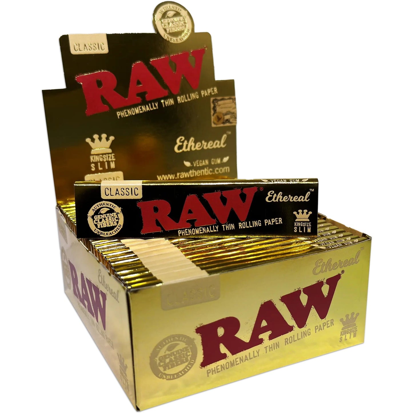 Raw Ethereal King Size Slim Rolling Papers x 1 Booklet