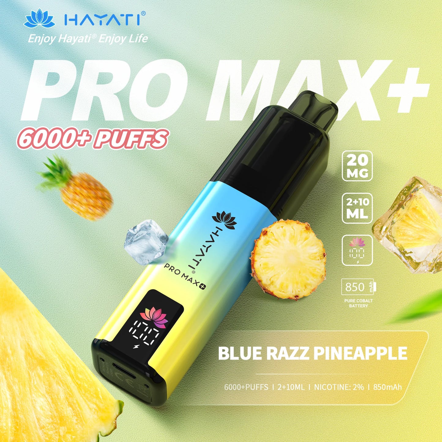Hayati Pro Max+ 6000 Puffs Rechargeable Vape Pod
