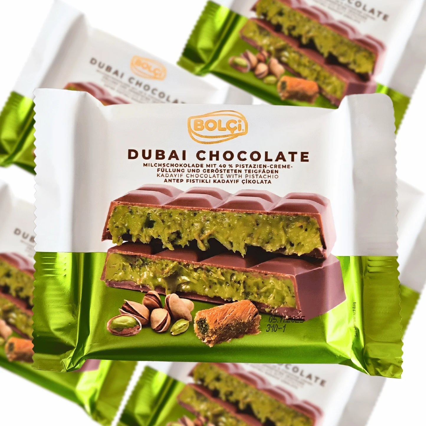 Viral Dubai Chocolate by Bolci Kunafa & Pistachio 100g