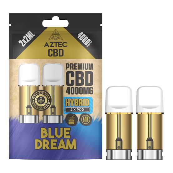 Aztec CBD 4000mg Broad Spectrum CBD Pods 2ml 4,000 Puffs 2 Pieces