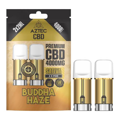 Aztec CBD 4000mg Broad Spectrum CBD Pods 2ml 4,000 Puffs 2 Pieces