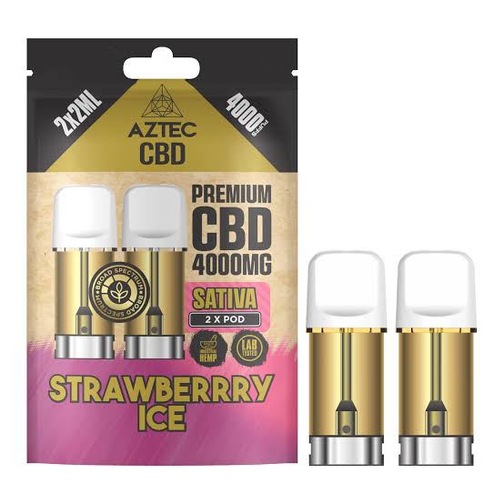 Aztec CBD 4000mg Broad Spectrum CBD Pods 2ml 4,000 Puffs 2 Pieces