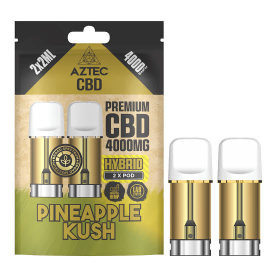 Aztec CBD 4000mg Broad Spectrum CBD Pods 2ml 4,000 Puffs 2 Pieces