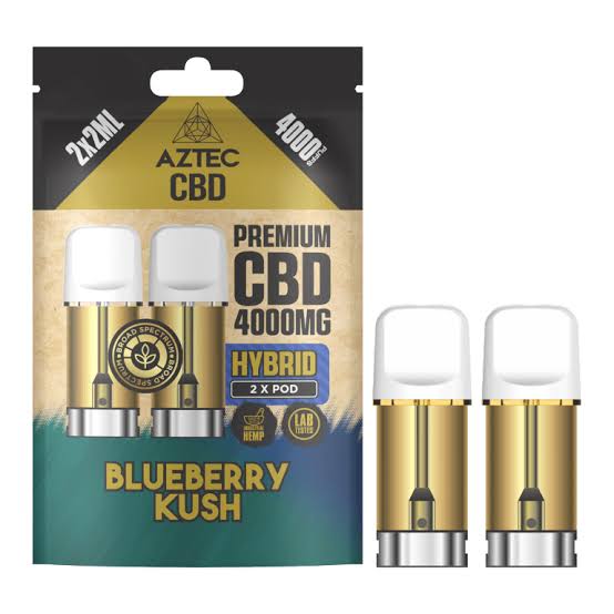 Aztec CBD 4000mg Broad Spectrum CBD Pods 2ml 4,000 Puffs 2 Pieces