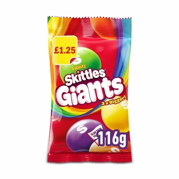 Skittles Giants Sweets Bags 116g