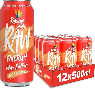Rubicon Raw Energy Cans 500ml