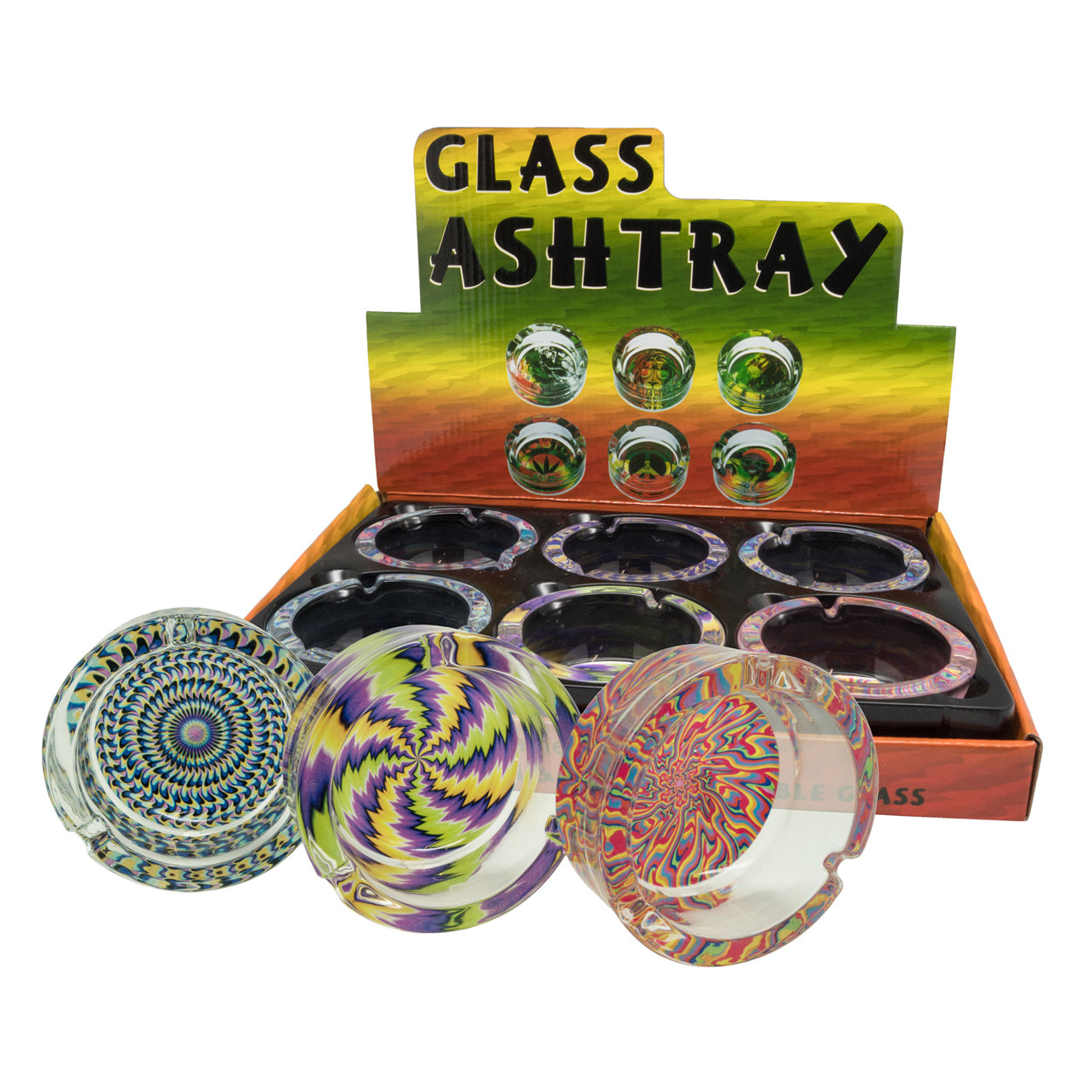 Chongz Patterend “Psycho” Glass Ashtray