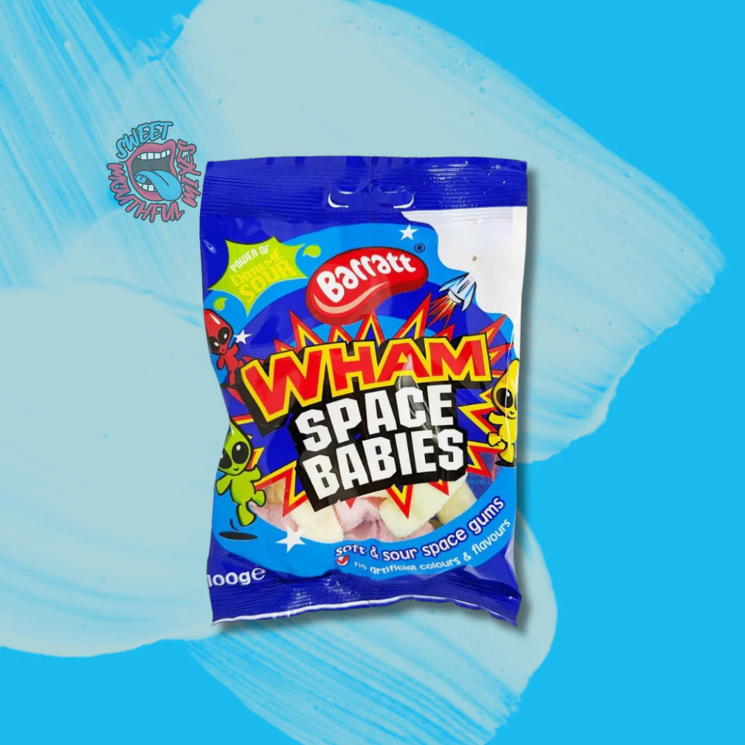 Barratt Wham Space Babies – Fizzy Fruity Gummies (12 × 100g)