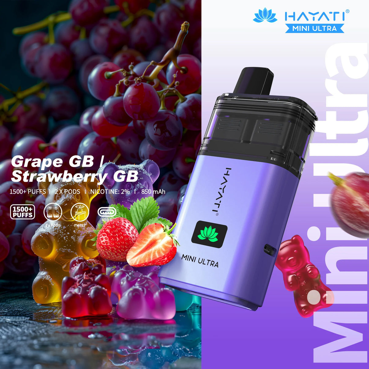 Hayati Mini Ultra Rechargeable Vape Pod (Pack of 5)