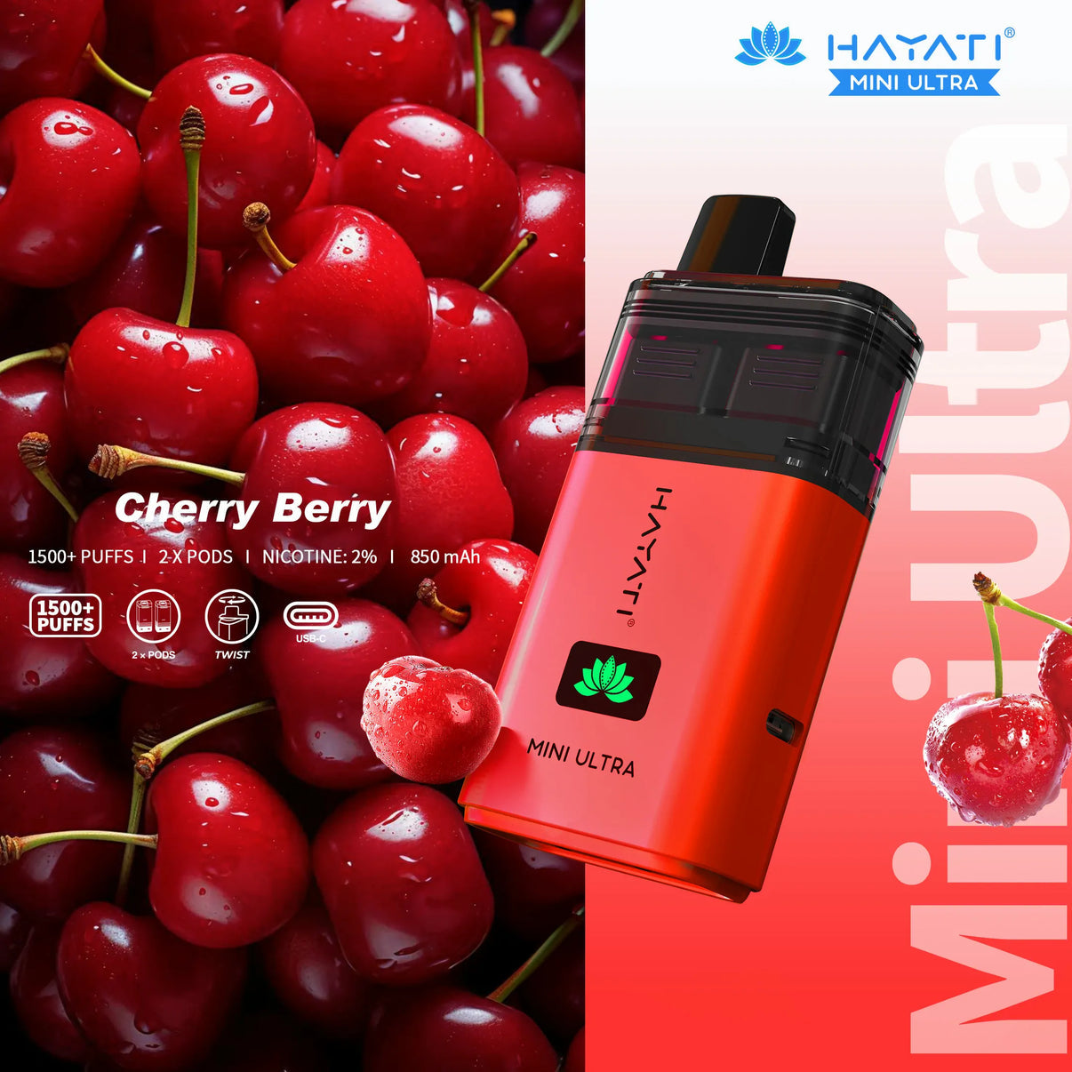 Hayati Mini Ultra Rechargeable Vape Pod (Pack of 5)